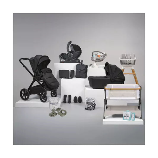 Bababing Raffi 2 18 Piece Travel, Home & Feeding Bundle - with spin car seat & Isofix base